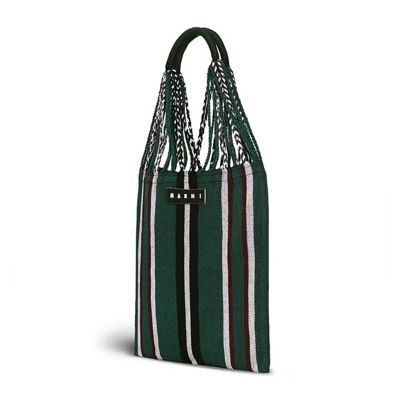 MARNI MARKET HAMMOCK BAG - DARK GREEN - Picture 4 of 7